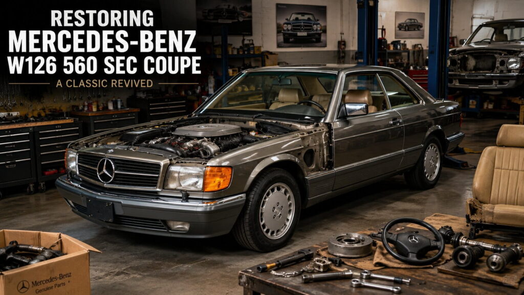 Restoring Mercedes W126 560 SEC Coupe